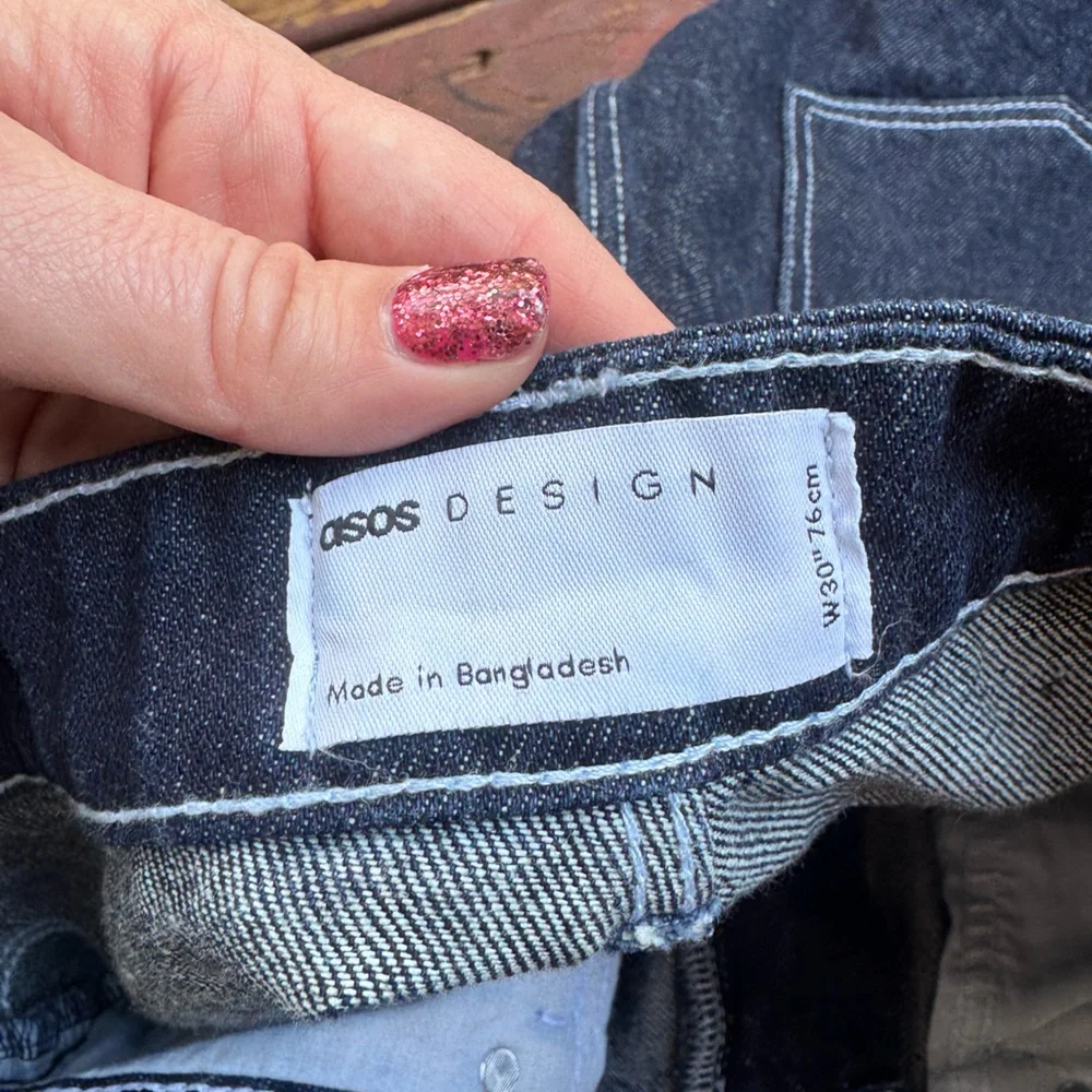 ASOS DESIGN Dark Indigo Denim Shorts